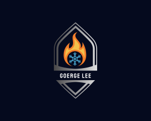 Thermal - Industrial Fire Ice Energy logo design