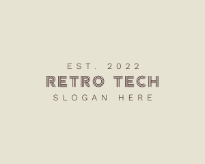 Minimalist Retro Organization logo design