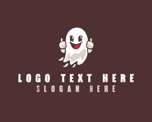 Soul - Thumbs Up Flying Ghost logo design