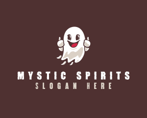 Thumb Flying Ghost logo design