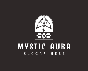 Mystic Moth Insect logo design