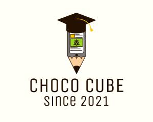 Mobile Phone - Graduation Cap Mobile Class logo design