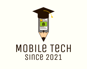 Educational - Graduation Cap Mobile Class logo design