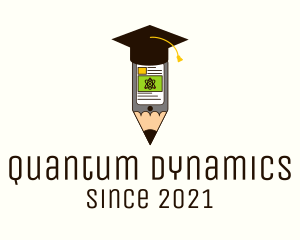 Physics - Graduation Cap Mobile Class logo design