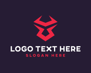 Horns - Digital Bull Horns logo design