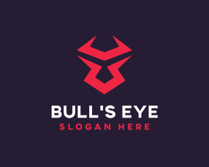 Digital Bull Horns logo design