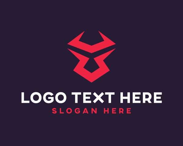 Studio - Digital Bull Horns logo design