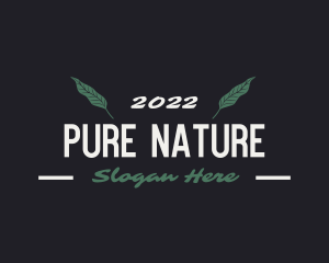 Organic Nature Leaf logo design