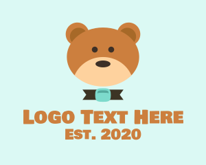 Lovable - Brown Teddy Bear logo design