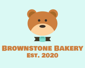 Brown Teddy Bear logo design