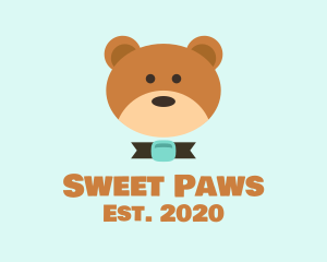 Adorable - Brown Teddy Bear logo design
