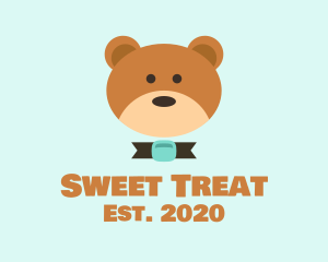 Brown Teddy Bear logo design