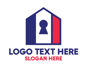 Privacy - USA House Key logo design