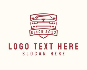 Mustang - Sportscar Auto Detailing Badge logo design