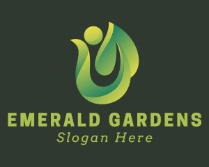 Leaf Garden Landscaping logo design