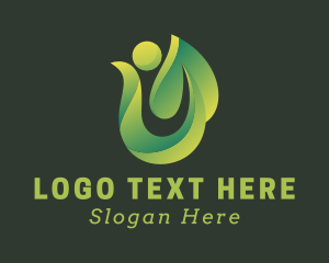 Gardening - 3D Leaf Landscaping logo design