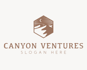 Canyon - Desert Dune Landscape logo design