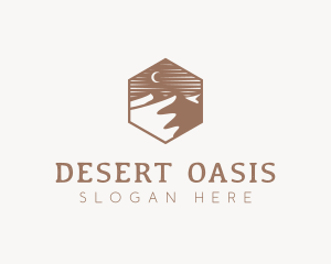 Desert Dune Landscape logo design