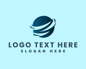 Technology - Business Globe Company logo design
