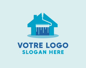 House Painting Roller logo design