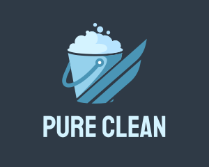 Janitor Cleaning Wash logo design