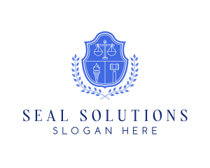 Seal - Law Justice Seal logo design