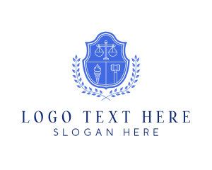 Court - Law Justice Seal logo design