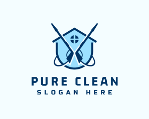 Home Cleaning Pressure Washer  logo design