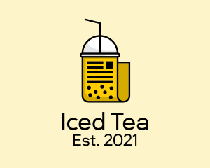 Tea Drink Document  logo design