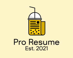 Resume - Tea Drink Document logo design