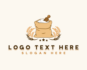 Wheat - Flour Sack Wheat logo design