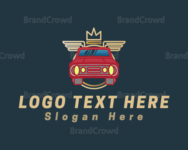 Crown Wings Car Logo
