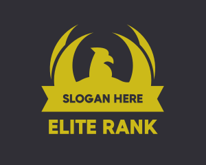 Rank - Golden Eagle Banner logo design