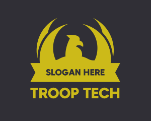 Troop - Golden Eagle Banner logo design