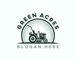 Lawn Mower Grass Cutter logo design