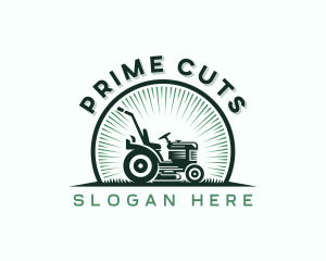 Lawn Mower Grass Cutter logo design