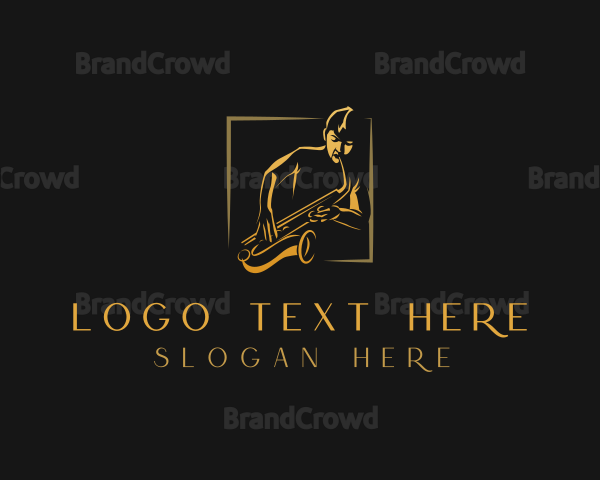 Saxophone Musician Instrument Logo