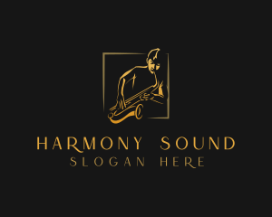 Musician - Saxophone Musician Instrument logo design