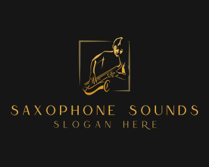 Saxophone - Saxophone Musician Instrument logo design