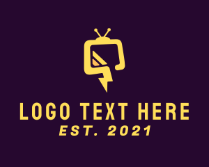Chat - Flash Television Streaming logo design
