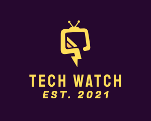 Monitor - Flash Television Streaming logo design