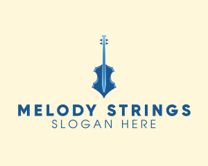 Modern Elegant Violin logo design