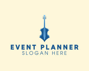 Musical Instrument - Modern Elegant Violin logo design