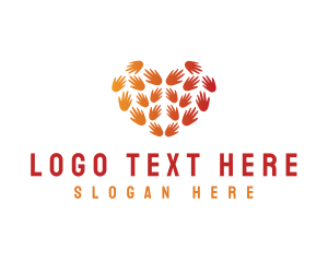 Social - Heart Hand Community logo design