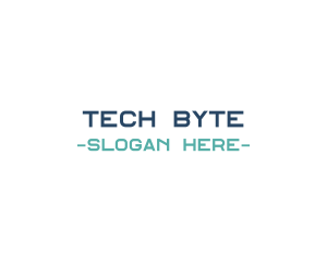 Computing - Tech Text Font logo design