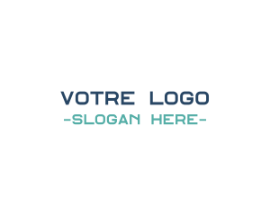 Gaming - Tech Text Font logo design