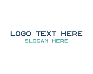 Tech Text Font Logo
