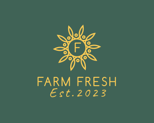 Sun Solar Power Farm  logo design