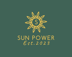 Sun Solar Power Farm  logo design