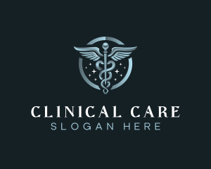 Clinical - Health Medicine Caduceus logo design